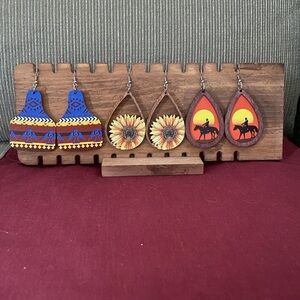 Colorful Boho Earrings Set